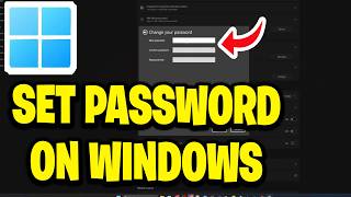How To Set Password On Windows Computer - Tutorial