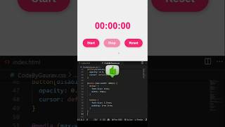 ✨ Stylish Stopwatch Timer Using HTML, CSS, and JavaScript #webdevelopment #coding #javascript