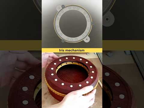 Iris Mechanism ✅ #cad #engineering #mechanics #prototype #3dvisual #iris #mechanicalengineering