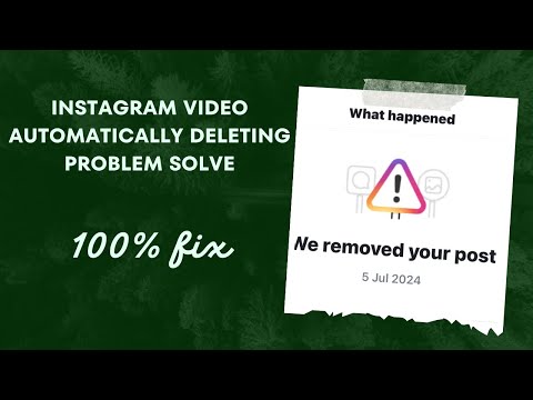 Instagram reel automatically deleting problem solve|| 100#•% fix problem ||instagram reel problem