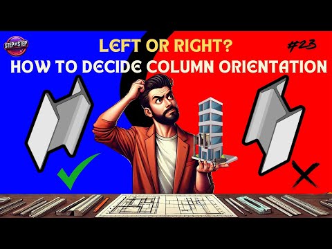 How to decide the orientation of column | Steel Structure | I-section | Electric Pole | STAAD Pro