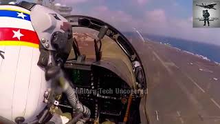 Top 10 Most Dramatic Aircraft Carrier Landings| Military Aviation Technology Military Tech Uncovered