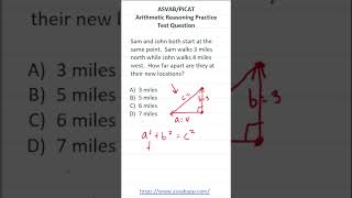 Pythagorean Theorem: ASVAB/PiCAT Arithmetic Reasoning Practice Test Q #acetheasvab #grammarhero