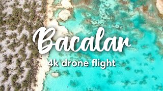 BACALAR DRONE, MEXICO | 4K drone flight over Bacalar & Laguna de los 7 Colores