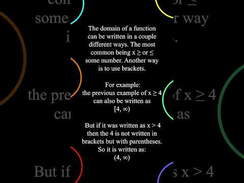 Domain of a function explained #maths #math #mathematics #mathtricks #mathshorts #precalculus