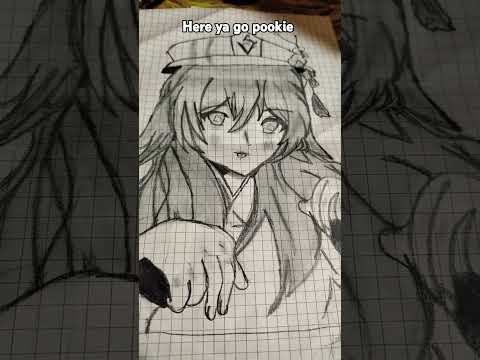 hu tao? #genshinimpact #hutao #drawing
