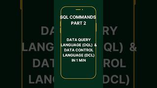 Data Query Language & Control Language  #jobs #internship #india #resume #college #study #sql #dbms