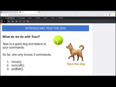 Javascript Course 1 - Lesson 1 (Tess the Dog)