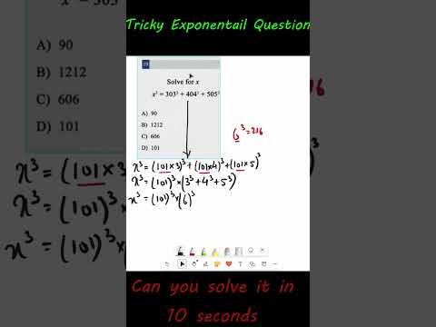 Nice Tricky Exponential Question #math #exponentialproblem #trickymath #ndatricks
