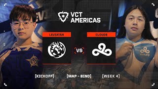 LEV vs. C9 - VCT Americas Kickoff - W4D2 - Map 1