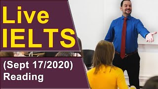 IELTS Live - Reading Section - Band 9 Practice