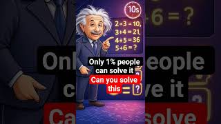 Only 1%people can solve it.#MathIQ#MathPuzzle #BrainTeaser#IQTest #LogicPuzzle#MathChallenge
