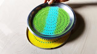 #532  stress relieves Ganesh chaturthi rangoli / relaxingrangolivideo/ satisfyingrangolivideo