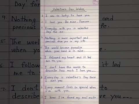 Valentine's day wishes || 10 lines on valentine wishes #shorts #youtubeshorts