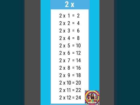 Learning 2 Times Table