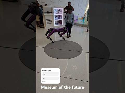 Robotic dog at museum of the future #fyp #dubai