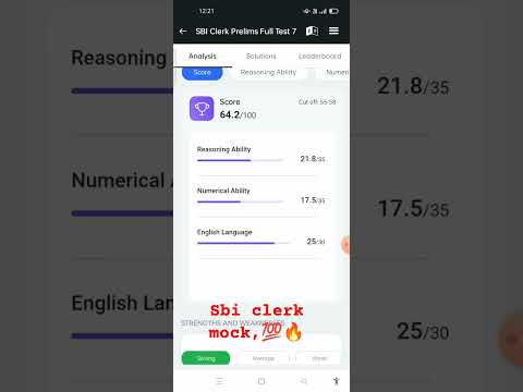 SBI CLERK MOCK 💯🔥🔥#shorts #sbiclerk #india #india#youtube #challenge