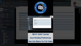 Revit Duct Routing Preferences - Short  #revitbim #mechanicalengineering #revitmep  #revittutorial