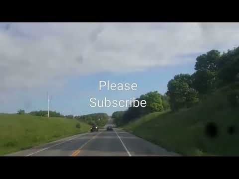 Long drive in rural areas of Ontario CANADA.