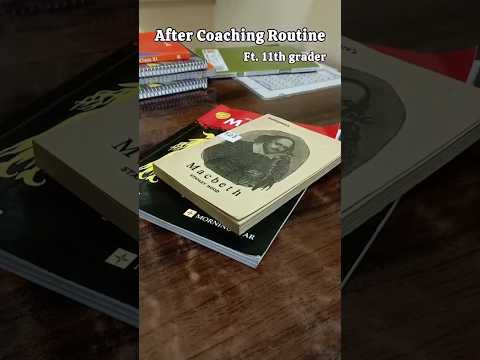 After Coaching Routine ft.11th grader🫨 || #studyvlog #class10 #exam #productive #jee #studyroutine