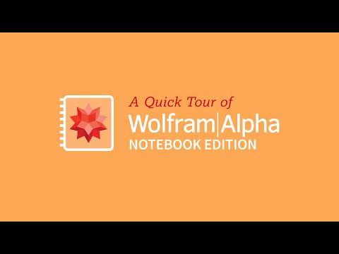 Quick Tour of Wolfram|Alpha Notebook Edition