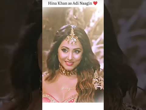 Hina khan as adi nagin ahhh damn gorgeous 😻#naagin