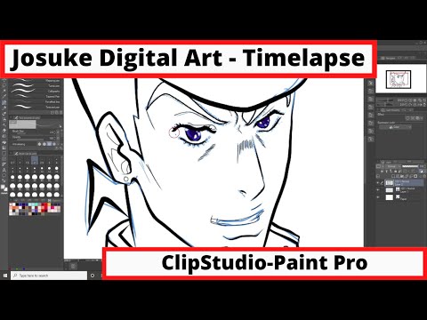 Josuke Higashikata - JOJO  | Digital Art - ClipStudio Paint Pro | Timelapse | KaapiCats