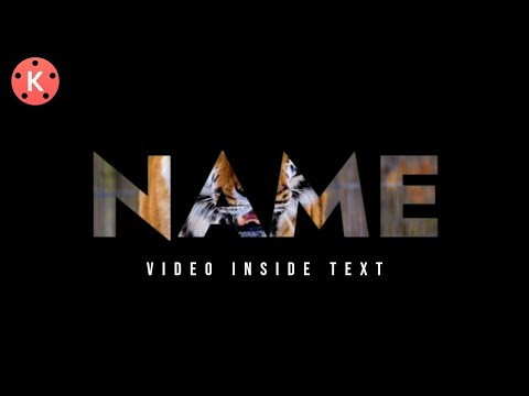 How To Place Video Inside The Text | Video Inside The Text | KINEMASTER |@zohaibshahzad1137