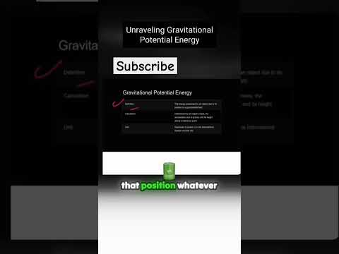 GRAVITATIONAL POTENTIAL ENERGY⚡⚡#physics #physicsquestions #neetphysics #neet #ncert