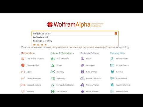 How to Find the Limit of a Function Using Wolfram|Alpha
