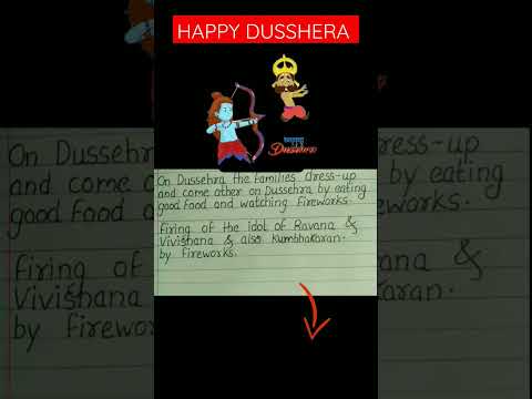 Happy Vijaydashmi 🔥|Essay On Dusshera|  #shorts  #dussehra2022 #shortsviral