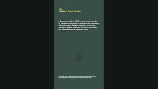 DBA - Database Administrator - Security+