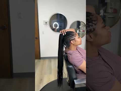 This is your sign to do knotless braids #braids #makeup #hairstyletutorial #fashion #trending #fyp