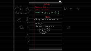 Addition and subtraction of fractions #arithmetic #maths #exam #foryou #education #learnmath #math