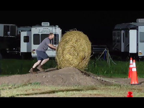 Orleans county fair hay bale rolling contest 2023