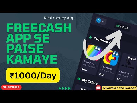Part-time me Paise Kamaye ₹1000 per day.FREECASH App se Paise kaise kamaye.