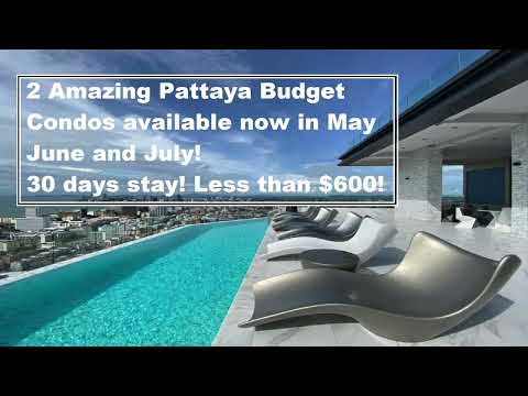 2 Amazing Pattaya Budget Condos available now in May, June and July 2024! #pattayacondo #pattaya2024