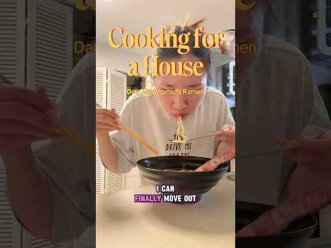 Day 38: Japanese Onomichi Ramen with steak | COOKING FOR A HOUSE #cookingathome