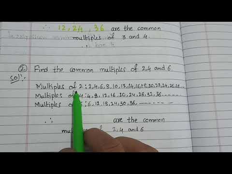 Easy way of finding the common multiples#common multiples#