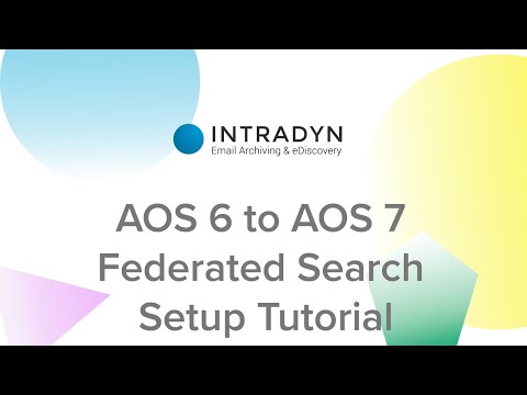 AOS 6 to AOS 7 Federated Search Setup Tutorial