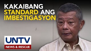 Ibang standard sa imbestigasyon ng mga katiwalian, tiniyak ni Ombudsman Remulla