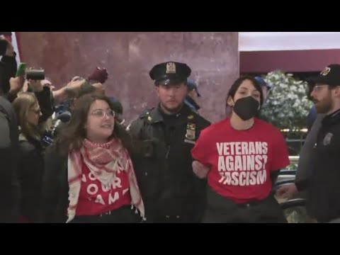 Pro-Palestinian protesters occupy Trump Tower in Manhattan