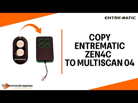 How to Copy a ENTREMATIC ZEN4C Remote to a MULTI SCAN 04 Cloning Remote