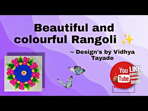 Beautiful and colorful Rangoli | Designs`s by Vidhya Tayade | Vidhya Tayade