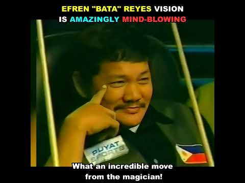 Efren "BATA" Reyes's Vision on the pool table is MIND-BLOWING
