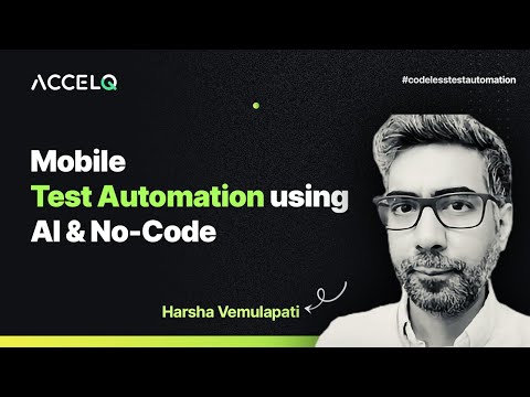 Mobile Test Automation using AI No-Code