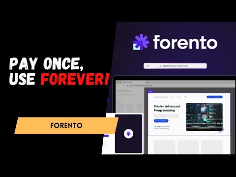 Forento: Build & Sell Online Courses, Coaching, and Digital Products 🎓💻 | AppSumo Lifetime Deal