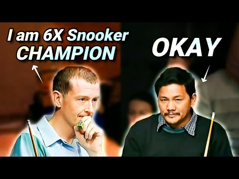 Snooker Player Thinks He CAN OUTPLAY The Pool Legend EFREN REYES