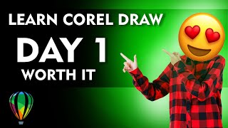 Learn CorelDraw | Day 01 | CORELDRAW | #creativity #coreldraw #creative #learn
