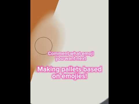 Making pallets based on emojies! {🪶#therian #makeup #preppy #preppyyyy #trending 🐾}